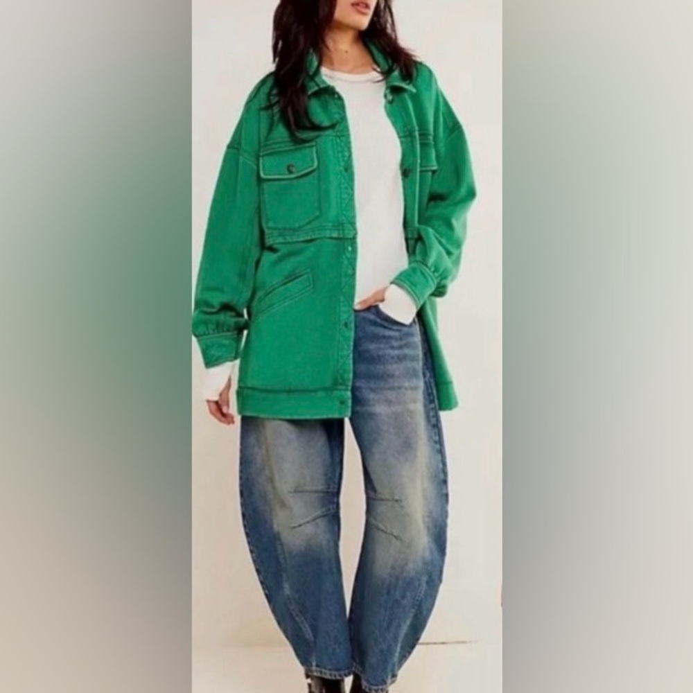 Free People Dawson Chore
Jacket Green Jolly Rancher small - Picture 4 of 11